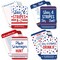 Big Dot of Happiness Stars & Stripes - 4 Patriotic Party Games - 10 Cards Each - Gamerific Bundle